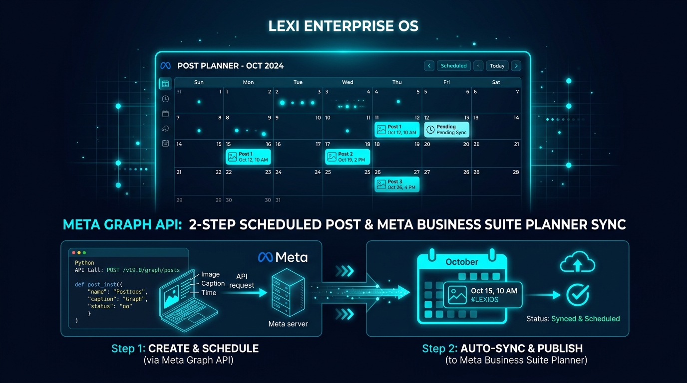 Quy Trình Đặt Lịch Đăng Bài Meta Graph API 2-Step: Tự Động Hiển Thị Planner Suite Không Bị Trôi Post