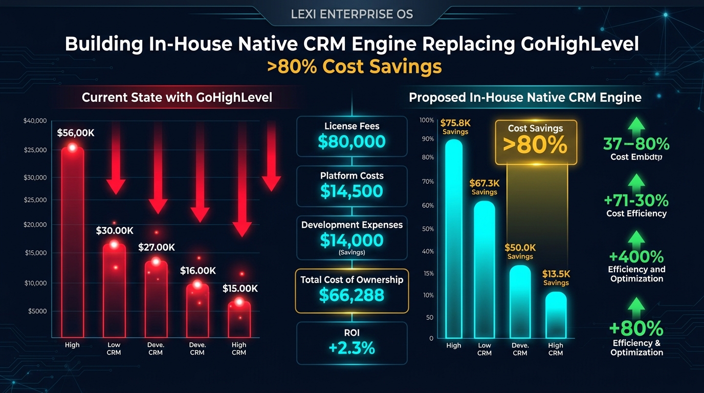 Xây Dựng In-House CRM Engine Thay Thế GoHighLevel: Tiết Kiệm >80% Chi Phí Phần Mềm Cho B2B Agency